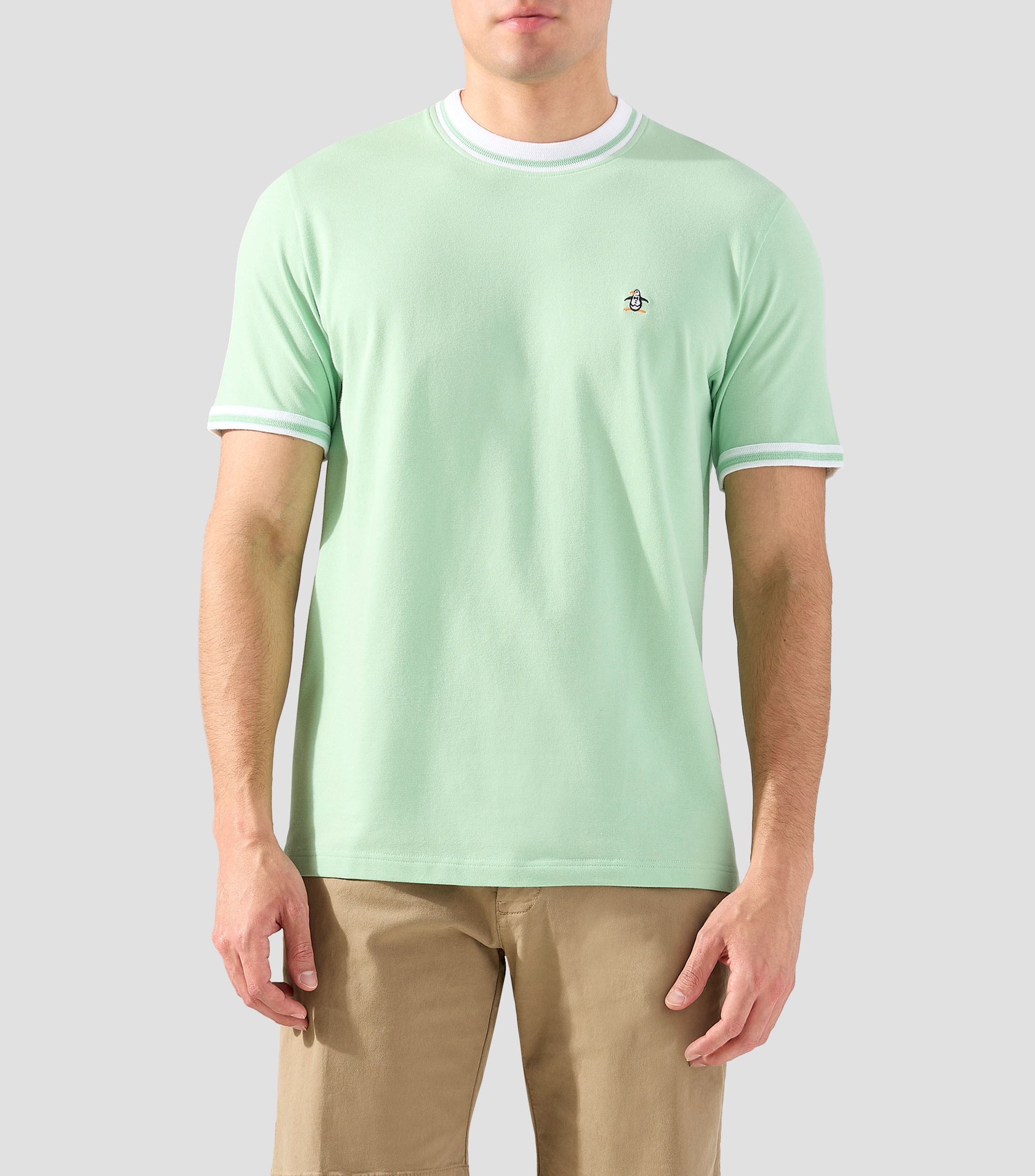 Playera cuello redondo manga corta lisa Hombre